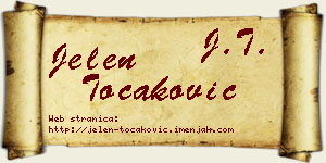 Jelen Točaković vizit kartica